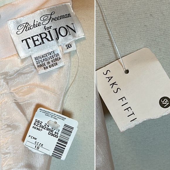 Vintage NWT RICKIE FREEMAN FOR TERI JON Collared A-Line Button Front dress sz 10 - Picture 9 of 16